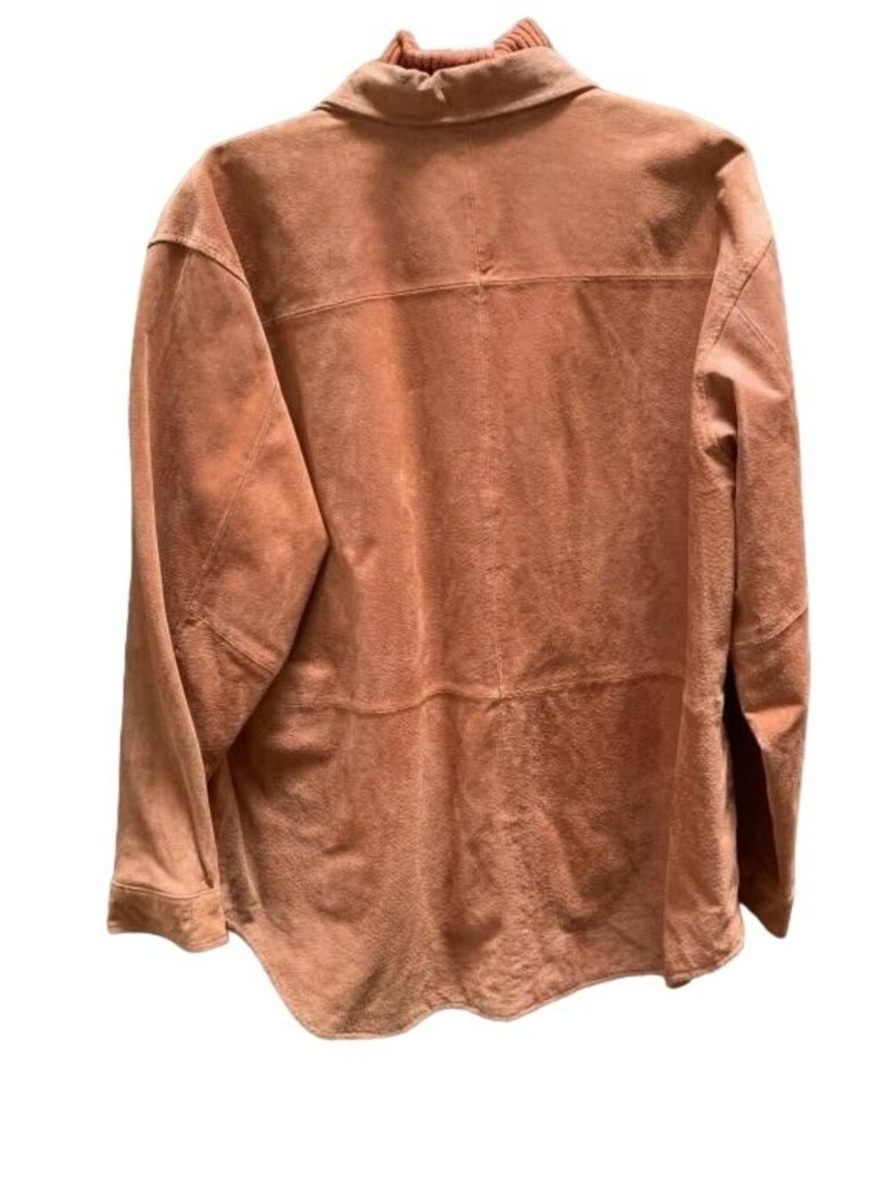 Bagatelle Italian Suede Leather Jacket Pierre Cardin Turtleneck Sleeveless Shell - Picture 4 of 6